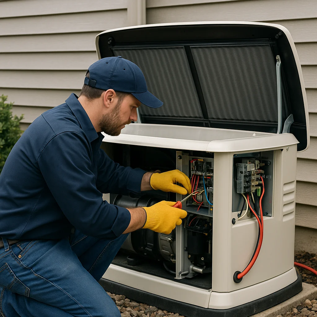 whole-home generator installation